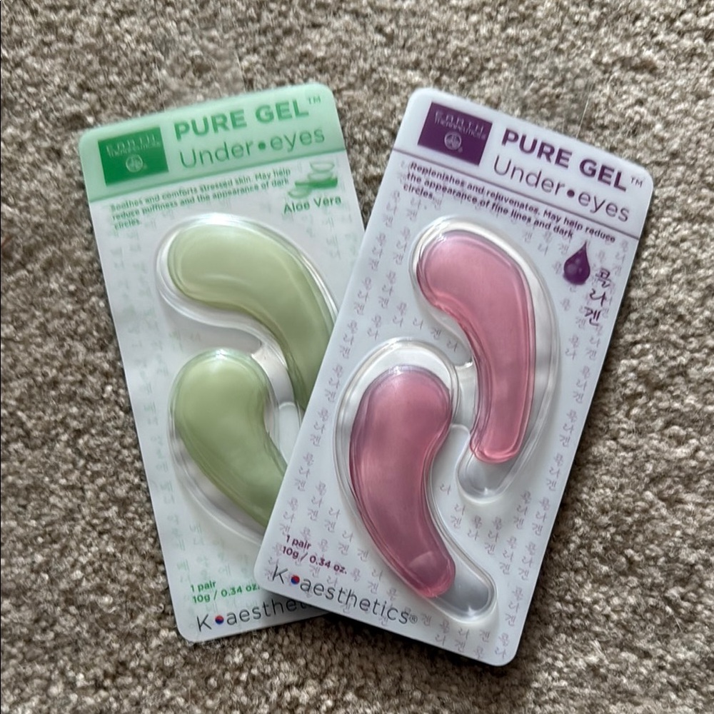 Pure Gel Under-Eyes Set - Green and Pink